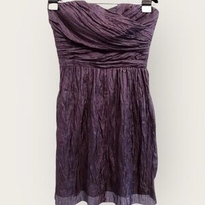 J.Crew Strapless Silk Dress – Size 6 (NWT) Deep Plum